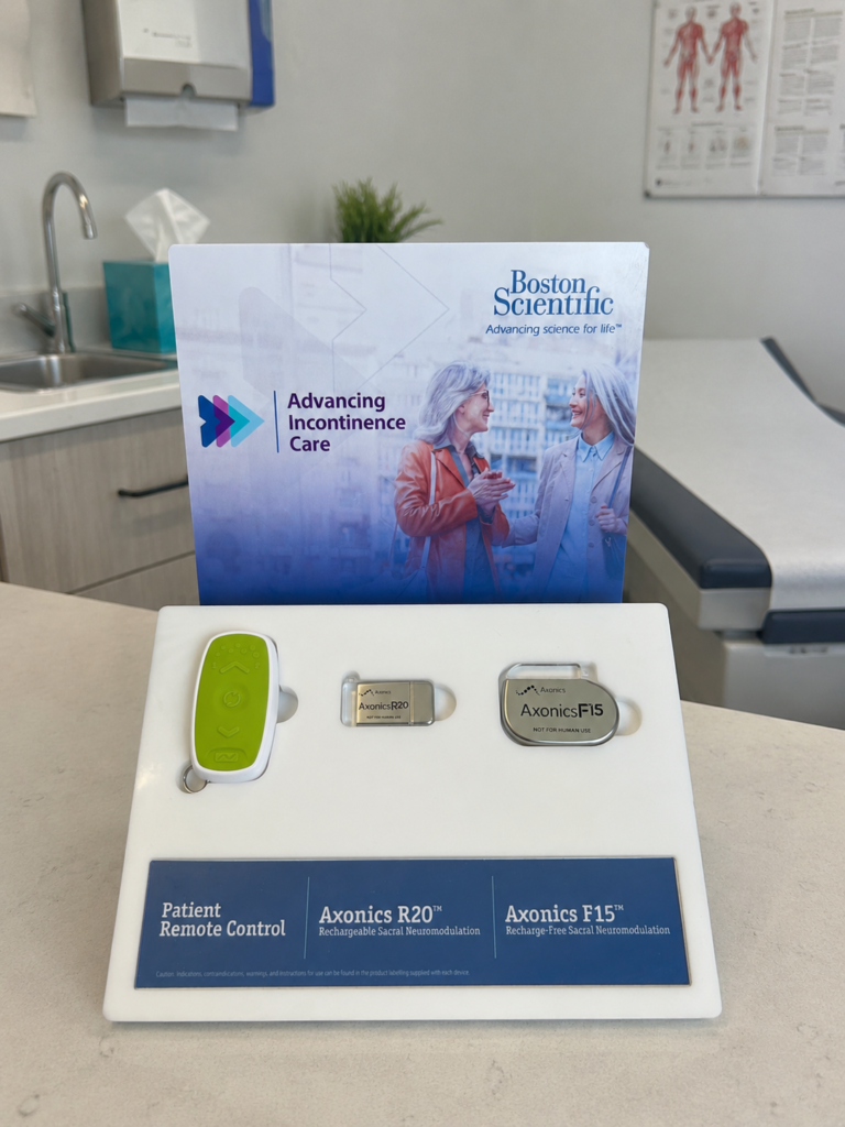 Axonics & Boston Scientific point of sale display for medical devices
