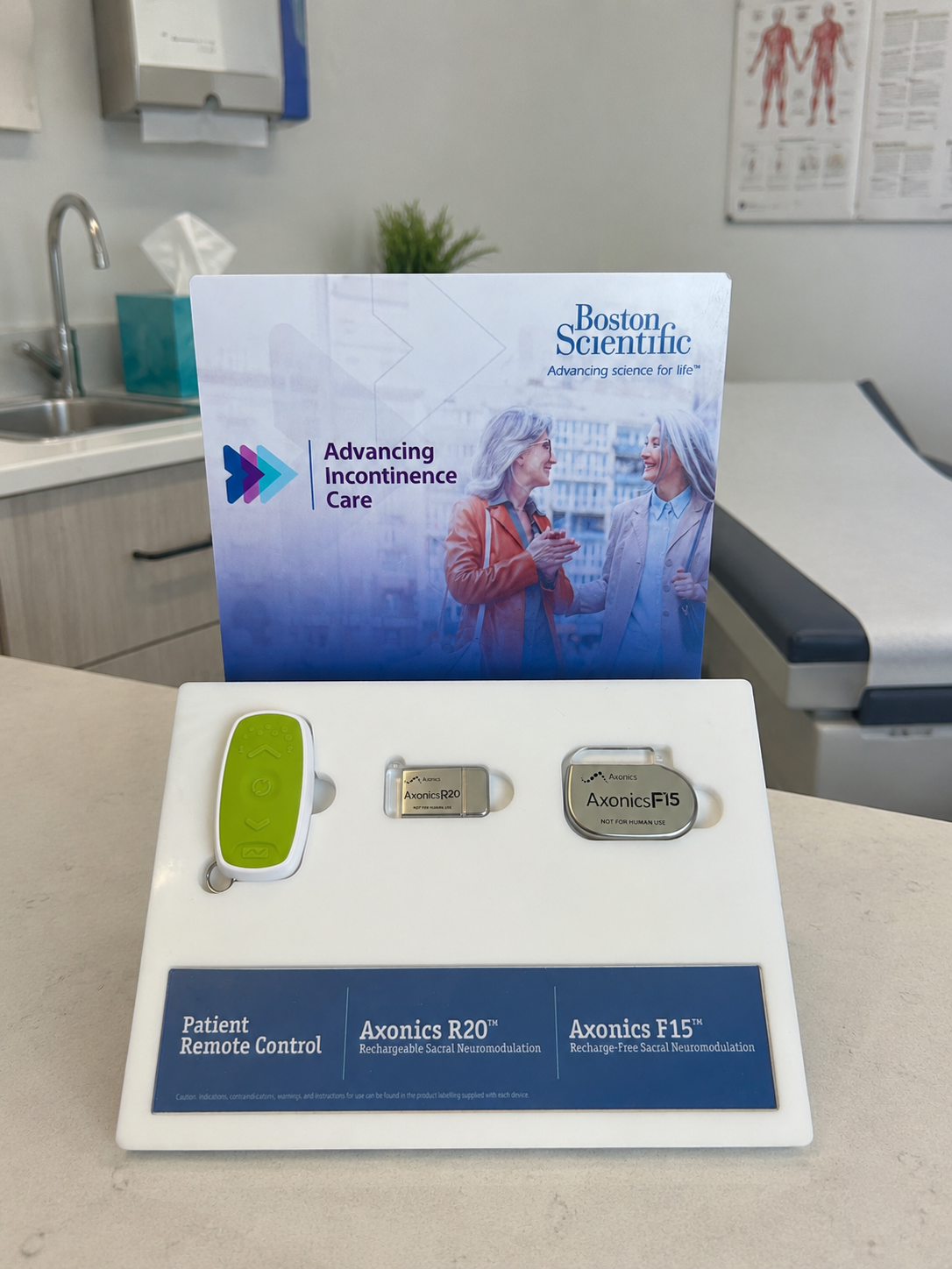 Axonics & Boston Scientific point of sale display for medical devices
