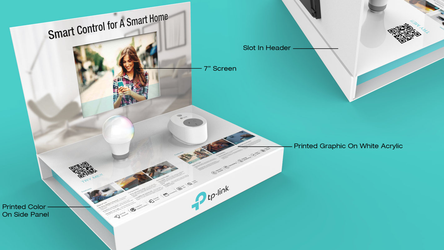 TP Link Smart Home Interactive shelf display designed by Genesis Retail Displays in Sydney TP Link Smart Home Interactive shelf display designed by Genesis Retail Displays in Sydney