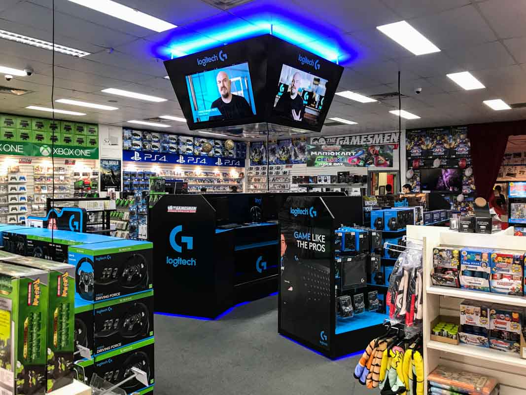 Case Logitech Gaming Retail Permanent Display